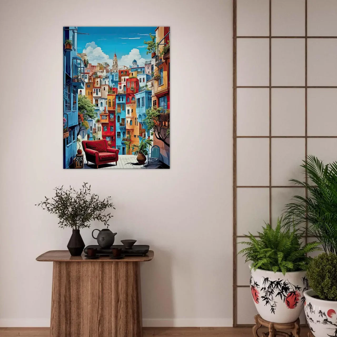 barcelone, ville colorée et ensoleillée