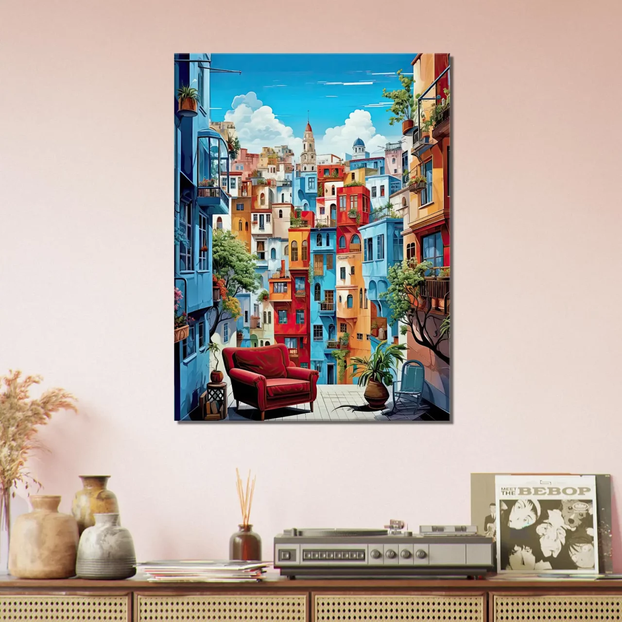 barcelone, ville colorée et ensoleillée