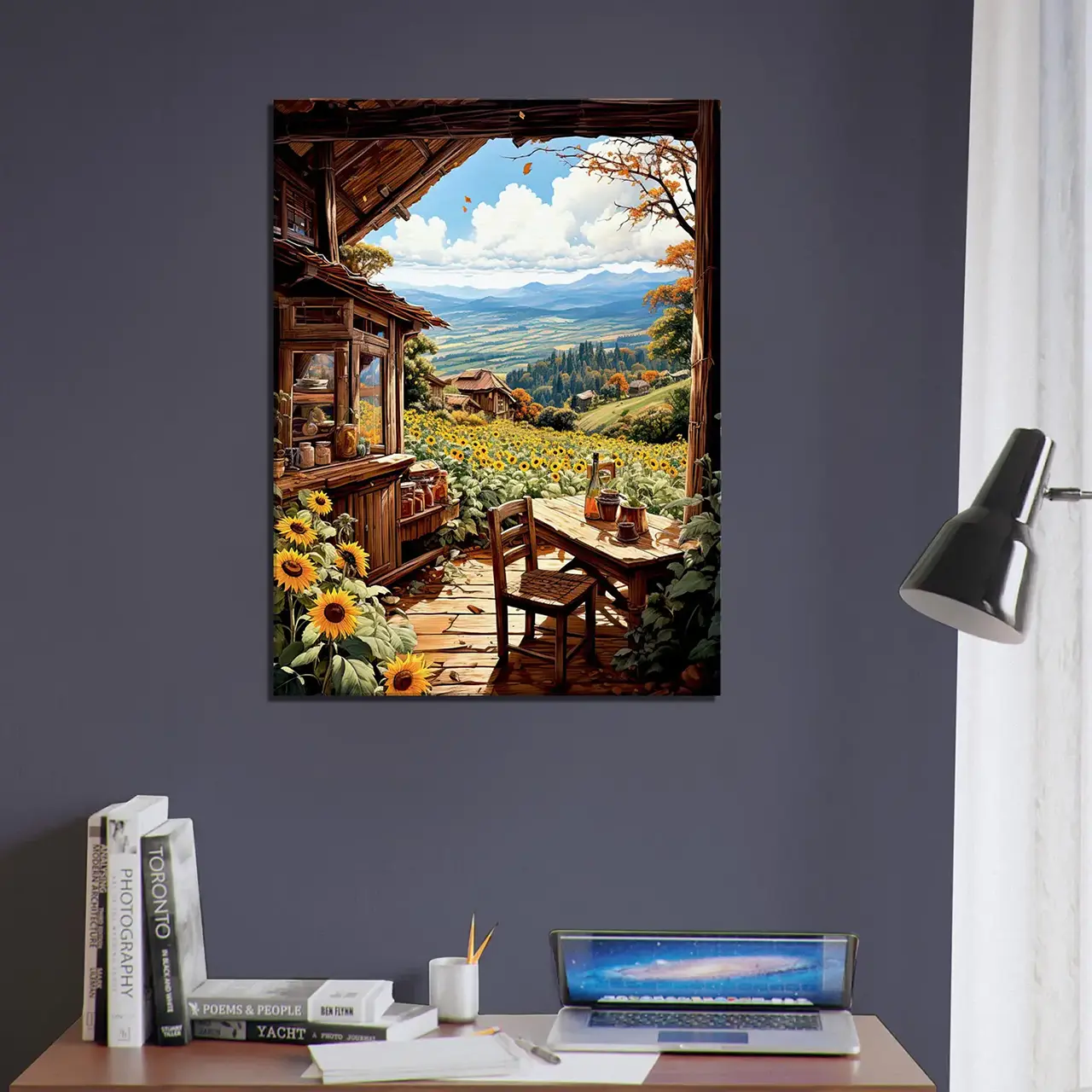 cabane dans les tournesols