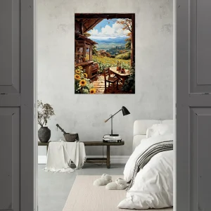 cabane dans les tournesols