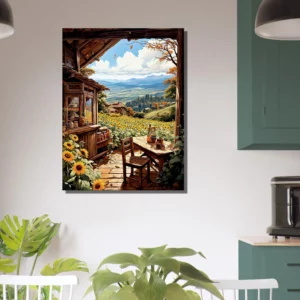 cabane dans les tournesols