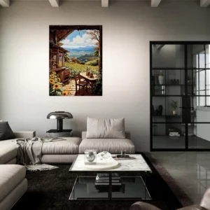 cabane dans les tournesols