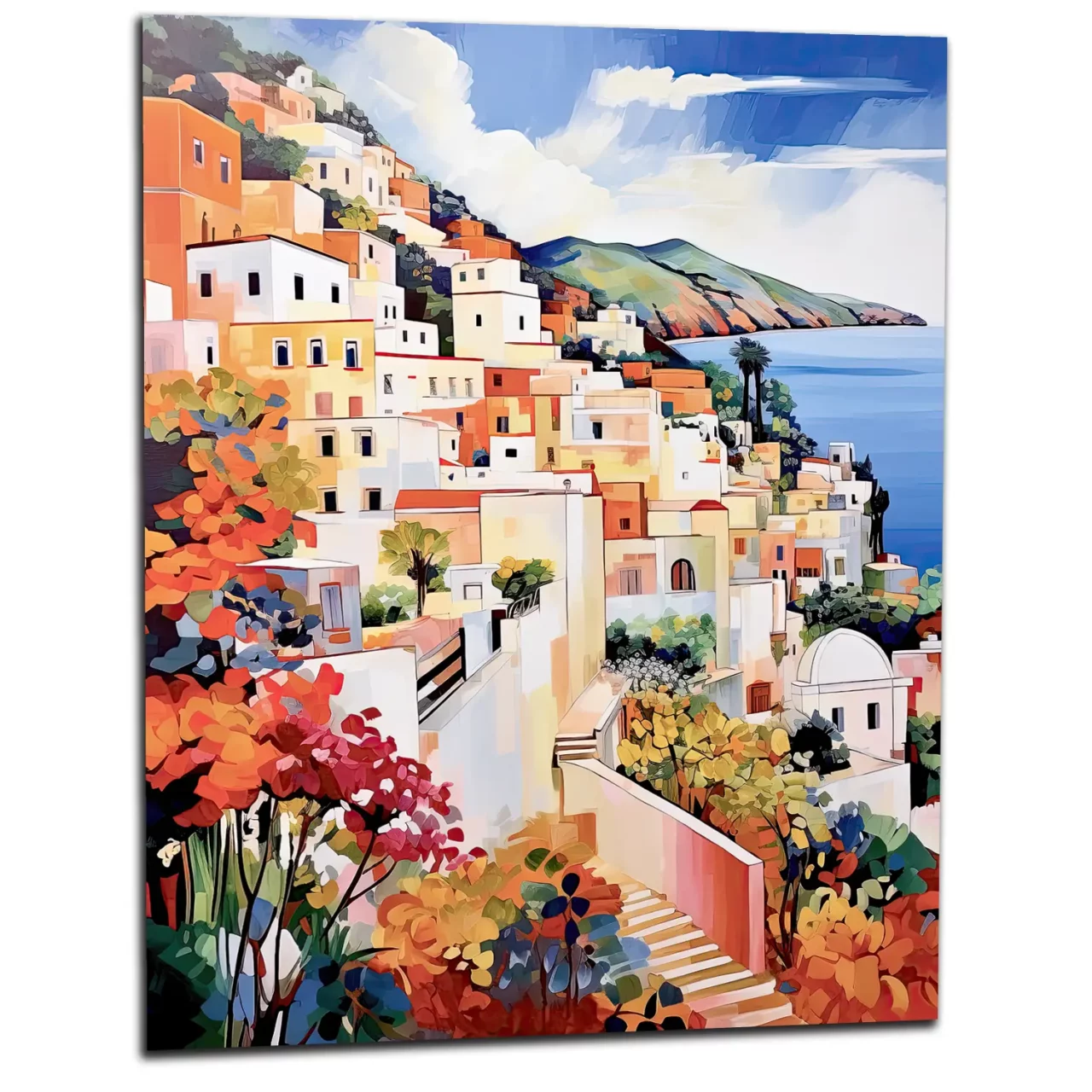 capri charme méditerranéen aquarelle