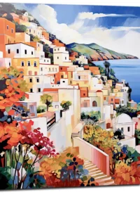 capri charme méditerranéen aquarelle