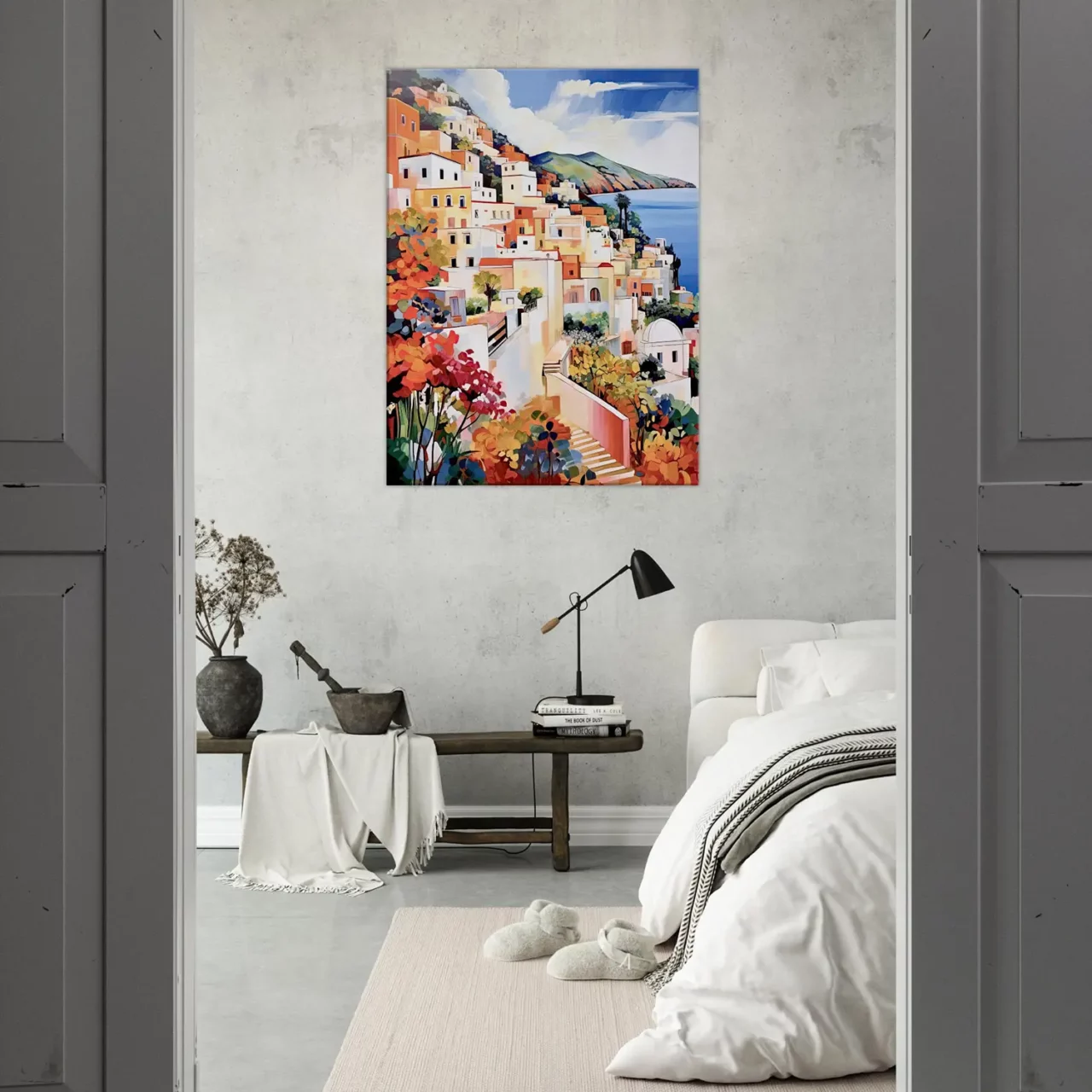 capri charme méditerranéen aquarelle