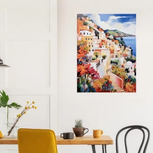 capri charme méditerranéen aquarelle