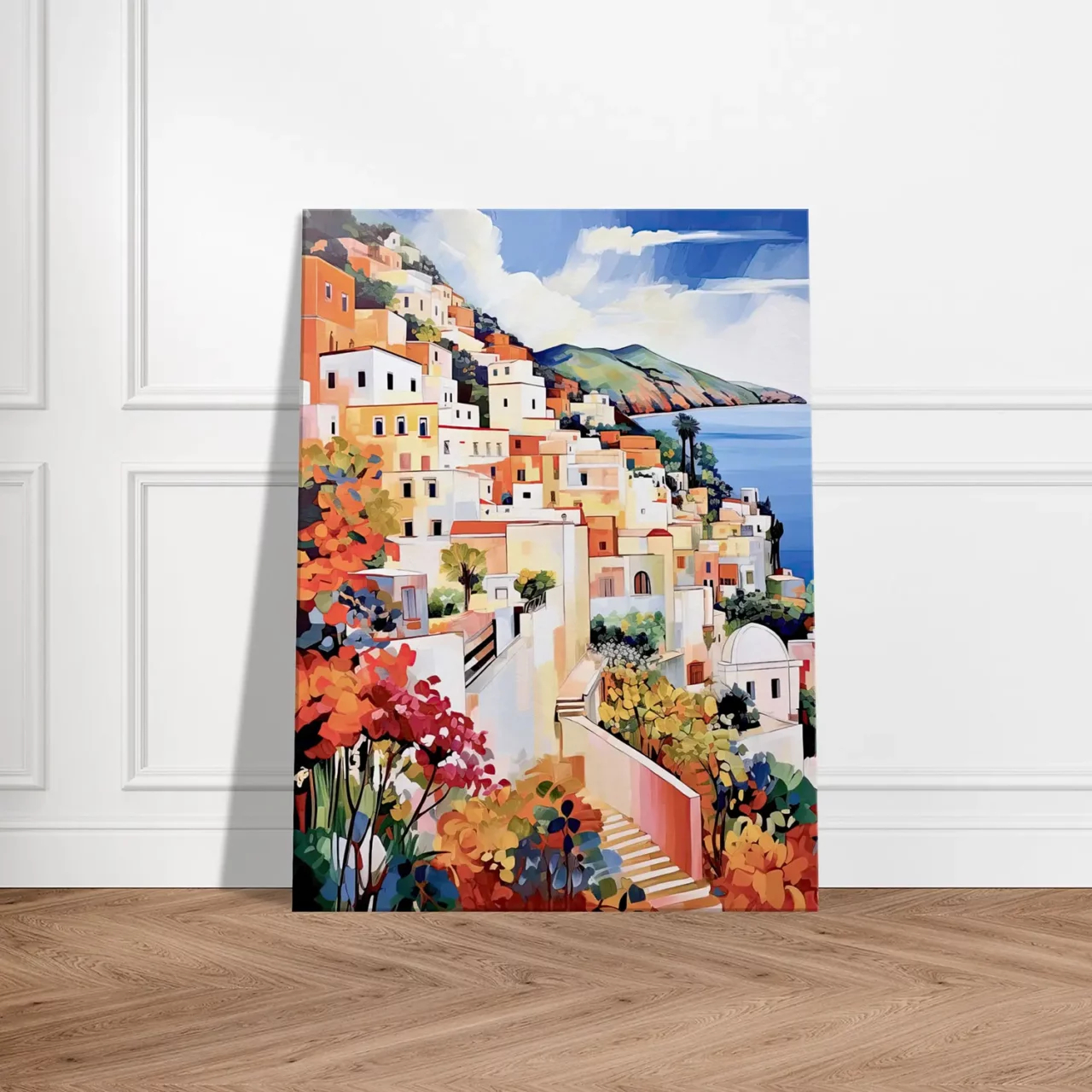 capri charme méditerranéen aquarelle