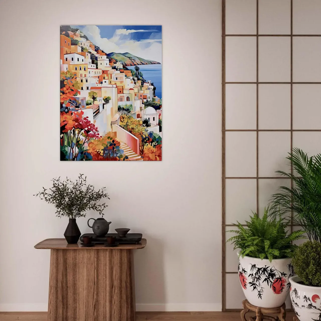 capri charme méditerranéen aquarelle