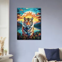 Cadre mural Gardien mystique Tigre au crépuscule gardien mystique tigre au crépuscule