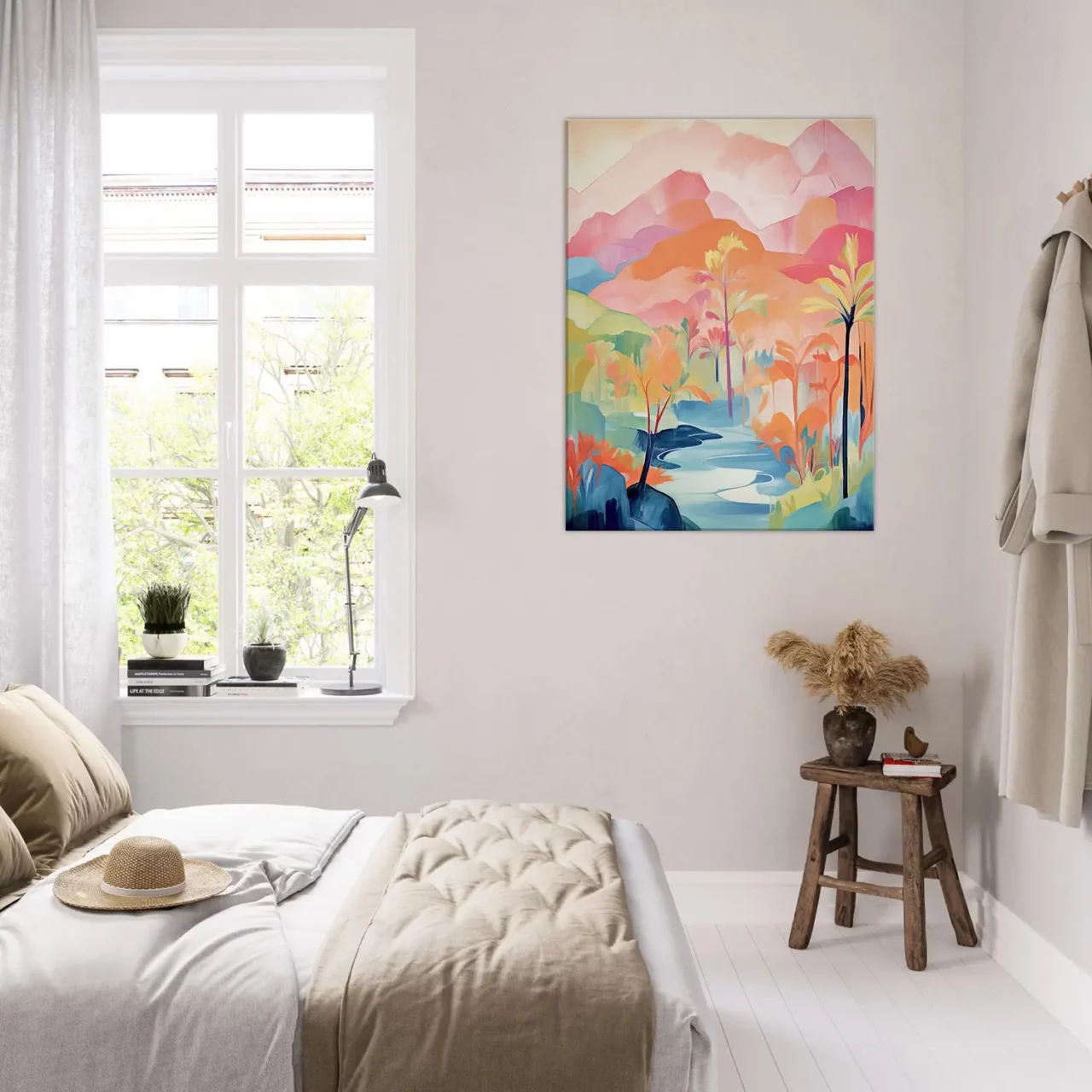 Tableau Guadeloupe, Oasis Tropicale aquarelle pastel guadeloupe, oasis tropicale aquarelle pastel