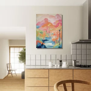 Tableau Guadeloupe, Oasis Tropicale aquarelle pastel guadeloupe, oasis tropicale aquarelle pastel