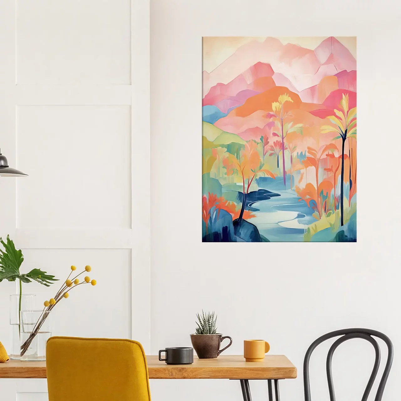 Tableau Guadeloupe, Oasis Tropicale aquarelle pastel guadeloupe, oasis tropicale aquarelle pastel