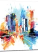 metropole dynamique paysage urbain abstrait métropole dynamique  paysage urbain abstrait