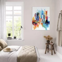 Cadre Métropole dynamique paysage urbain abstrait métropole dynamique paysage urbain abstrait