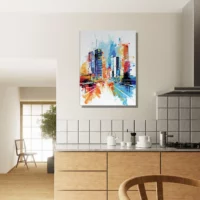 Cadre Métropole dynamique paysage urbain abstrait métropole dynamique paysage urbain abstrait