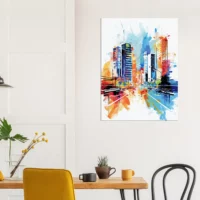 Cadre Métropole dynamique paysage urbain abstrait métropole dynamique paysage urbain abstrait