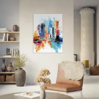 Cadre Métropole dynamique paysage urbain abstrait métropole dynamique paysage urbain abstrait