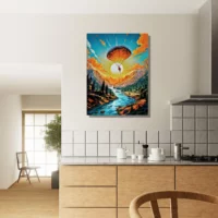 parachutisme et paysage sauvage canadien