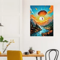 parachutisme et paysage sauvage canadien