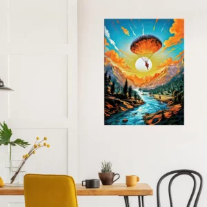 parachutisme et paysage sauvage canadien