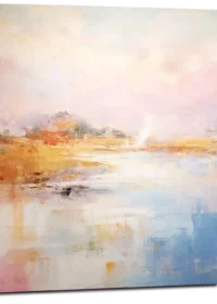 Tableau Pastel Abstrait des côtes bretonnes pastel abstrait des cotes bretonnes