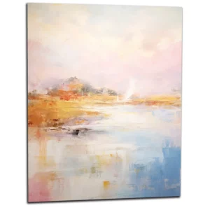 Pastel Abstrait des cotes bretonnes