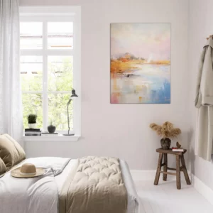 Tableau Pastel Abstrait des côtes bretonnes pastel abstrait des cotes bretonnes