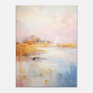 Tableau Pastel Abstrait des côtes bretonnes pastel abstrait des cotes bretonnes