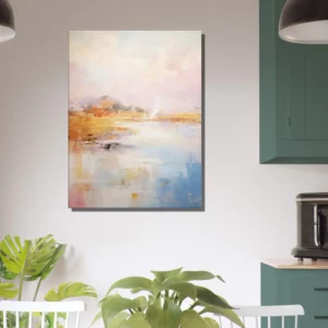 Tableau Pastel Abstrait des côtes bretonnes pastel abstrait des cotes bretonnes