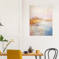 Tableau Pastel Abstrait des côtes bretonnes pastel abstrait des cotes bretonnes