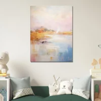 Tableau Pastel Abstrait des côtes bretonnes pastel abstrait des cotes bretonnes