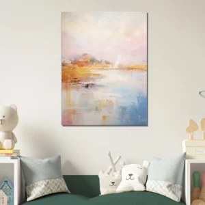 Tableau Pastel Abstrait des côtes bretonnes pastel abstrait des cotes bretonnes