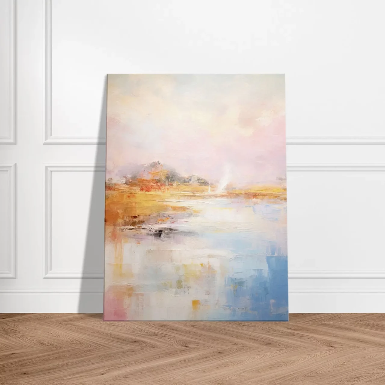 Tableau Pastel Abstrait des côtes bretonnes pastel abstrait des cotes bretonnes