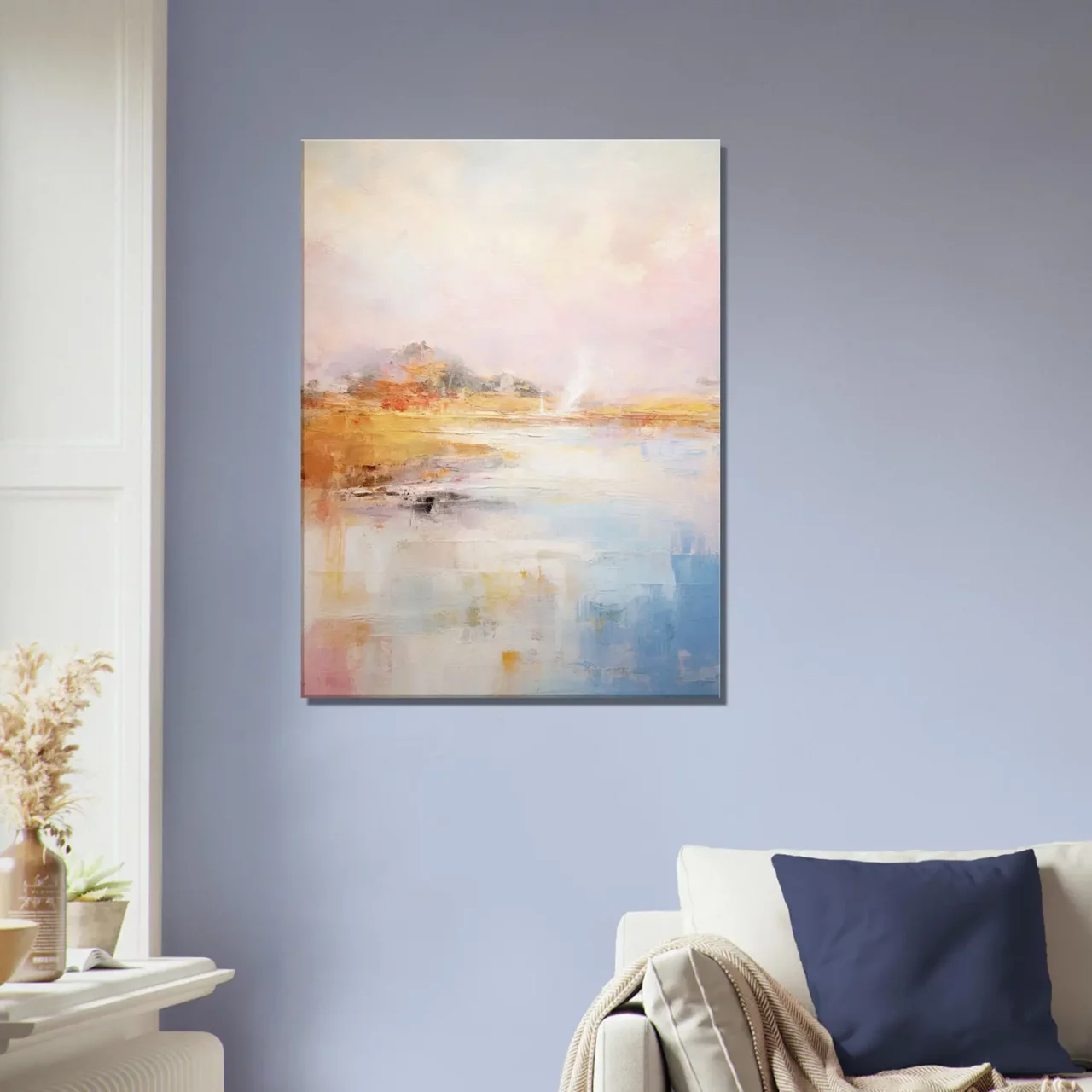 Tableau Pastel Abstrait des côtes bretonnes pastel abstrait des cotes bretonnes