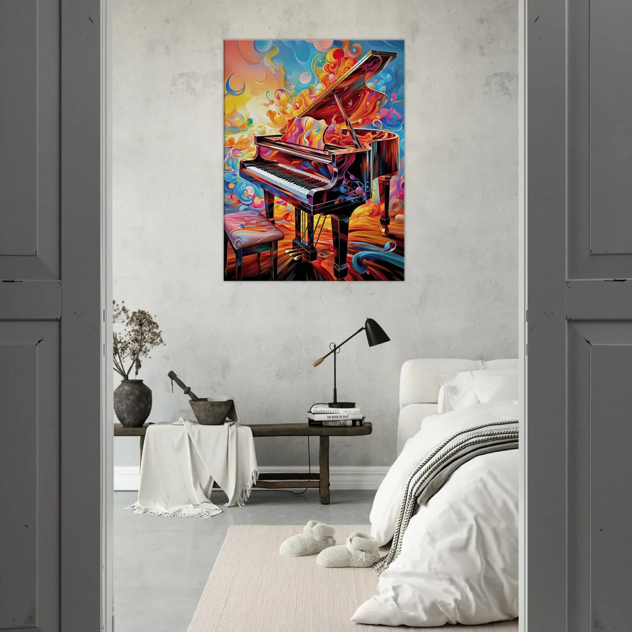 piano psychédélique et multi couleur