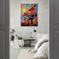 piano psychédélique et multi couleur