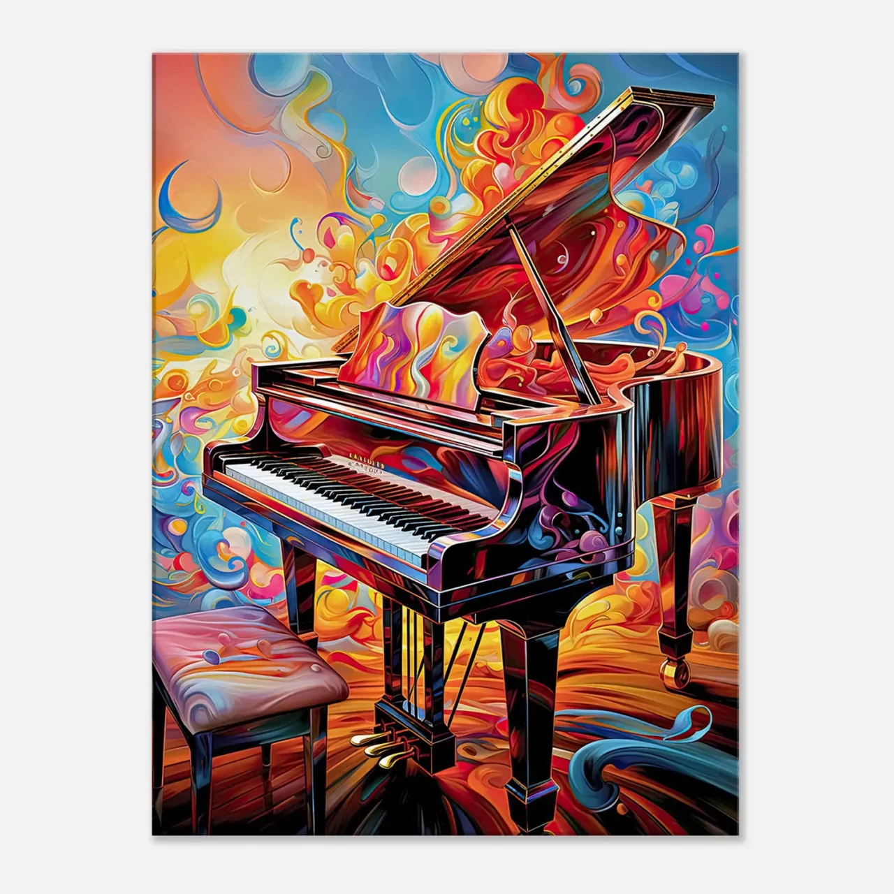 piano psychédélique et multi couleur