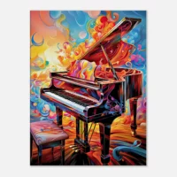 piano psychédélique et multi couleur