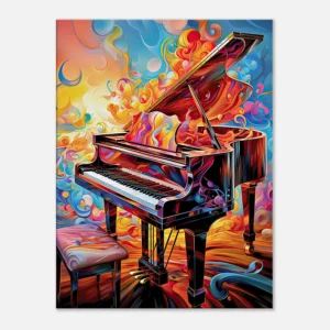 piano psychédélique et multi couleur