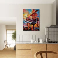 piano psychédélique et multi couleur