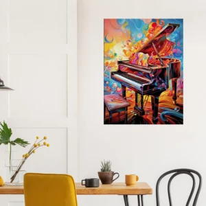 piano psychédélique et multi couleur