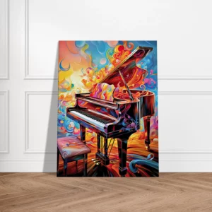 piano psychédélique et multi couleur