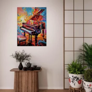piano psychédélique et multi couleur