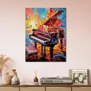 piano psychédélique et multi couleur