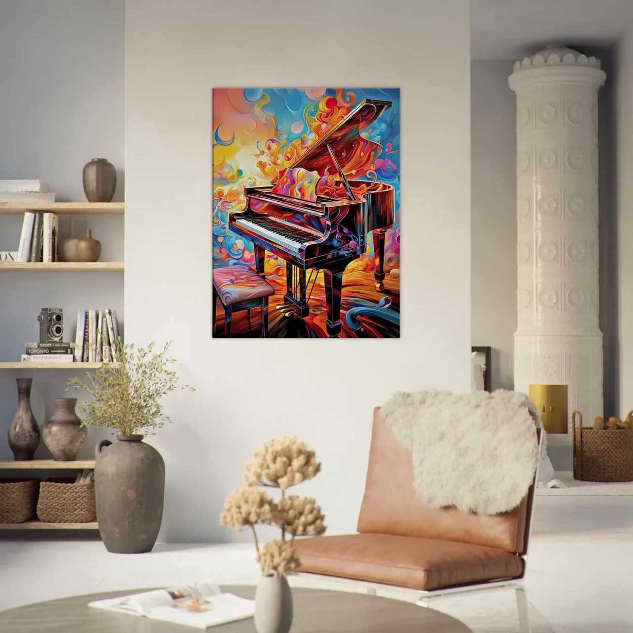piano psychédélique et multi couleur