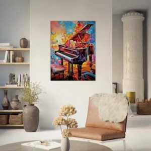 piano psychédélique et multi couleur