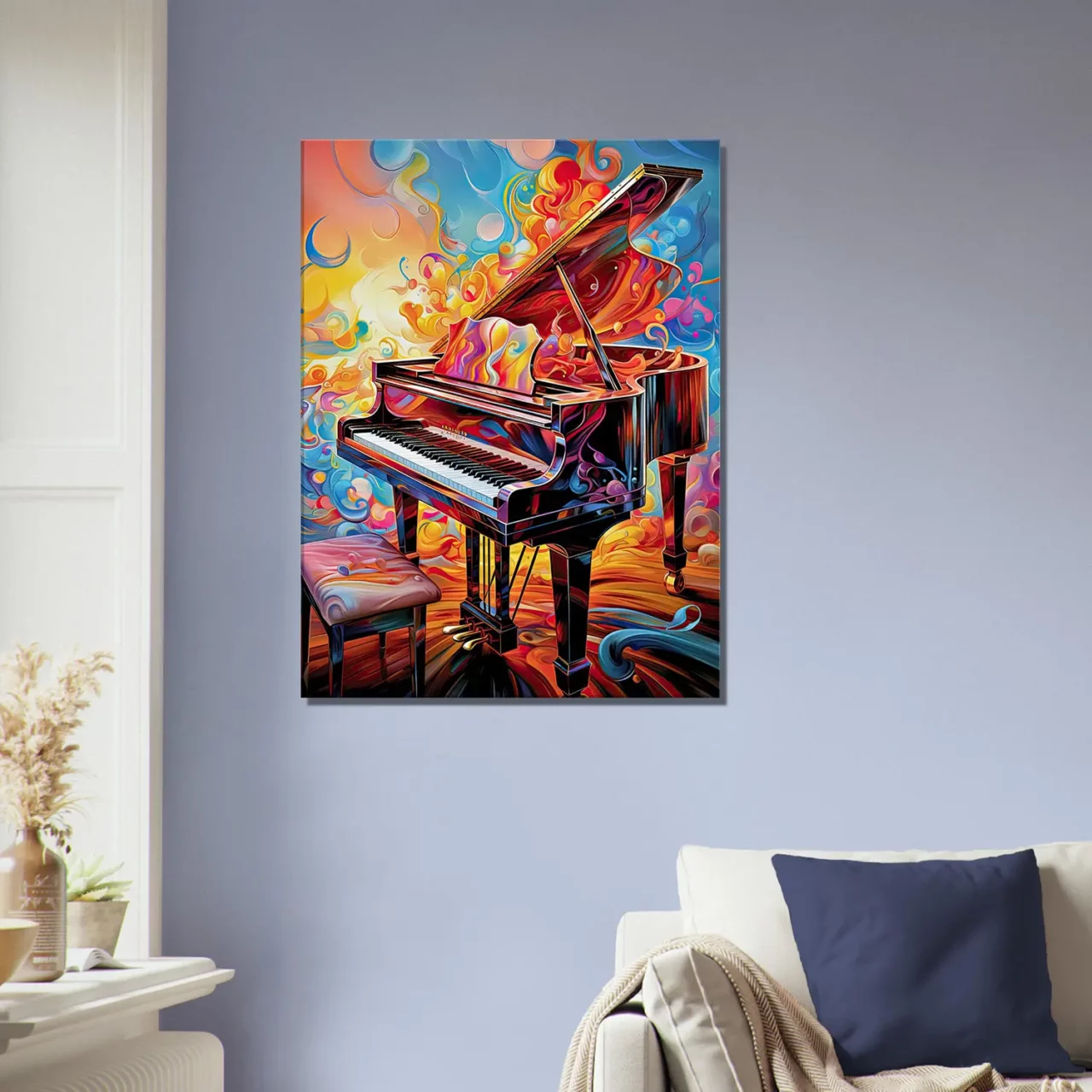 piano psychédélique et multi couleur