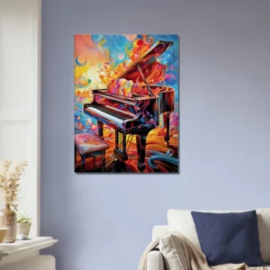 piano psychédélique et multi couleur