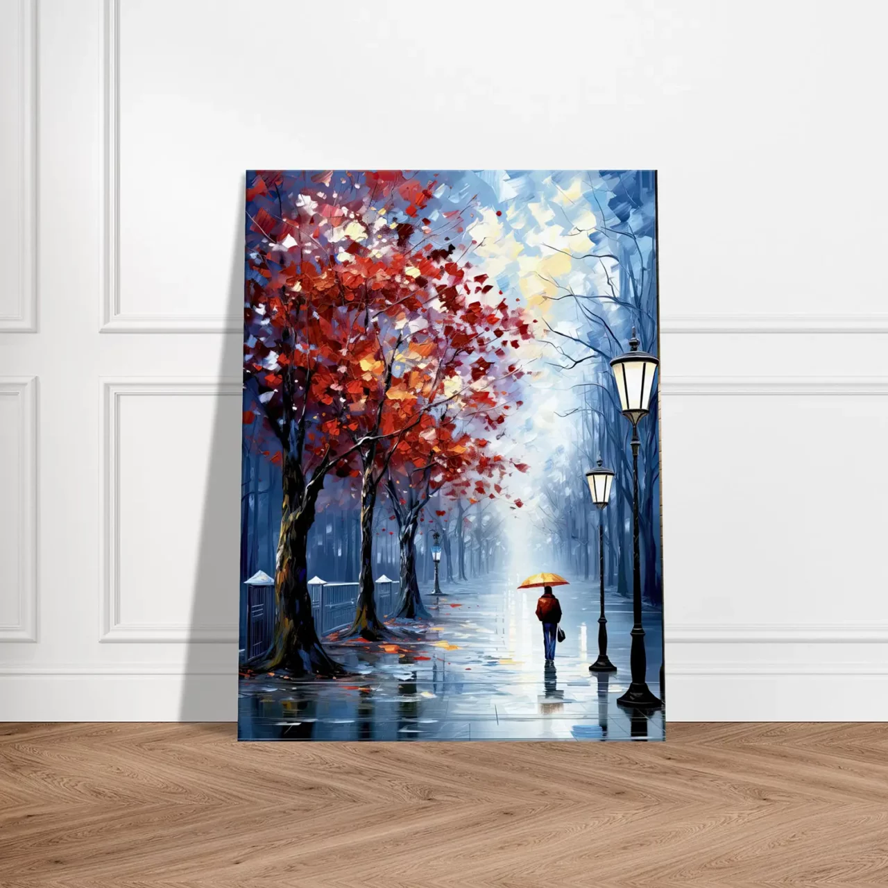 Promenade solitaire nocturne en automne promenade solitaire nocturne en automne