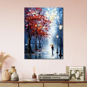 Promenade solitaire nocturne en automne promenade solitaire nocturne en automne